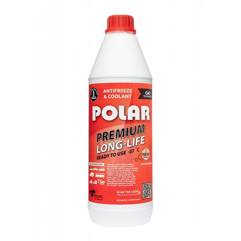 Антифриз Polar Premium Long LLC G12 -37°C красный 1л Антифриз Polar Premium Long LLC G12 -37°C красный 1л
