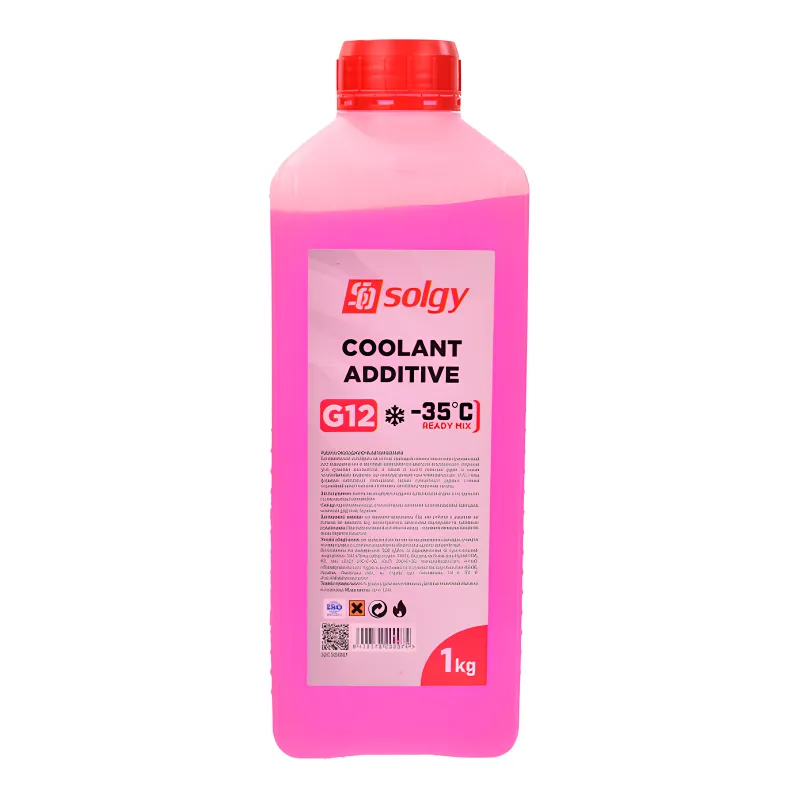 Антифриз SOLGY ROT G12 -35°C красный 1л (503007)