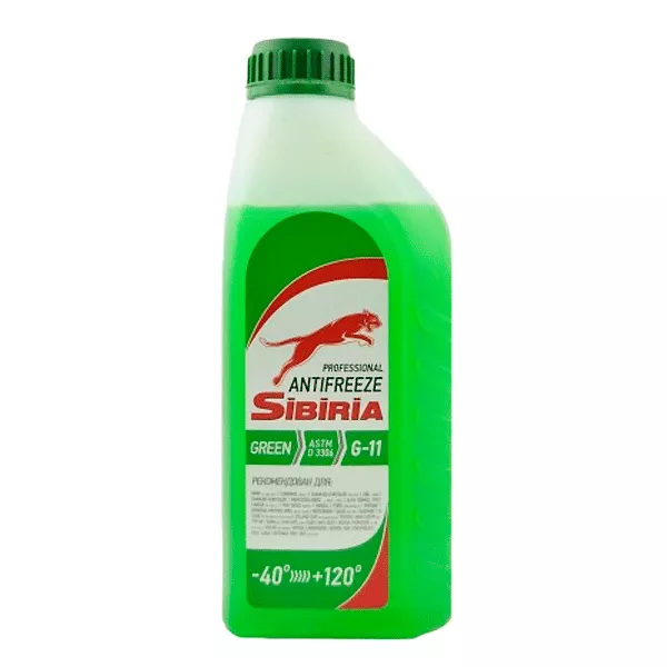 Антифриз SIBIRIA G11 -40°C зеленый 1л (800256) Антифриз SIBIRIA G11 -40°C зеленый 1л (800256)