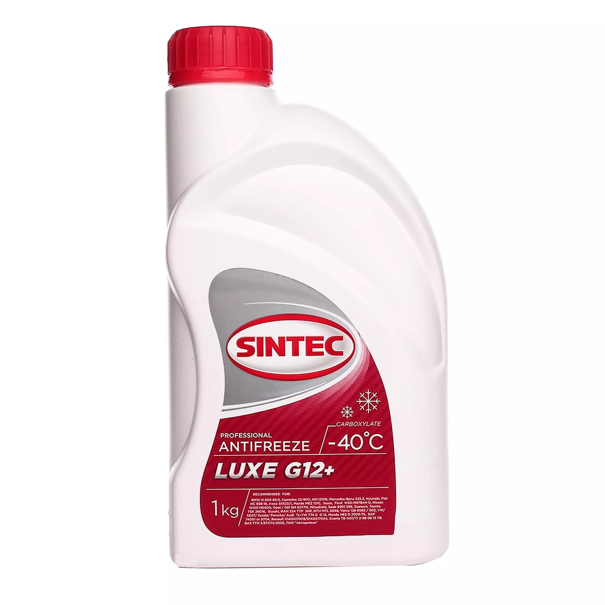 Антифриз Sintec Luxe G12+ -40°C красный 1л (613500) Антифриз Sintec Luxe G12+ -40°C красный 1л (613500)