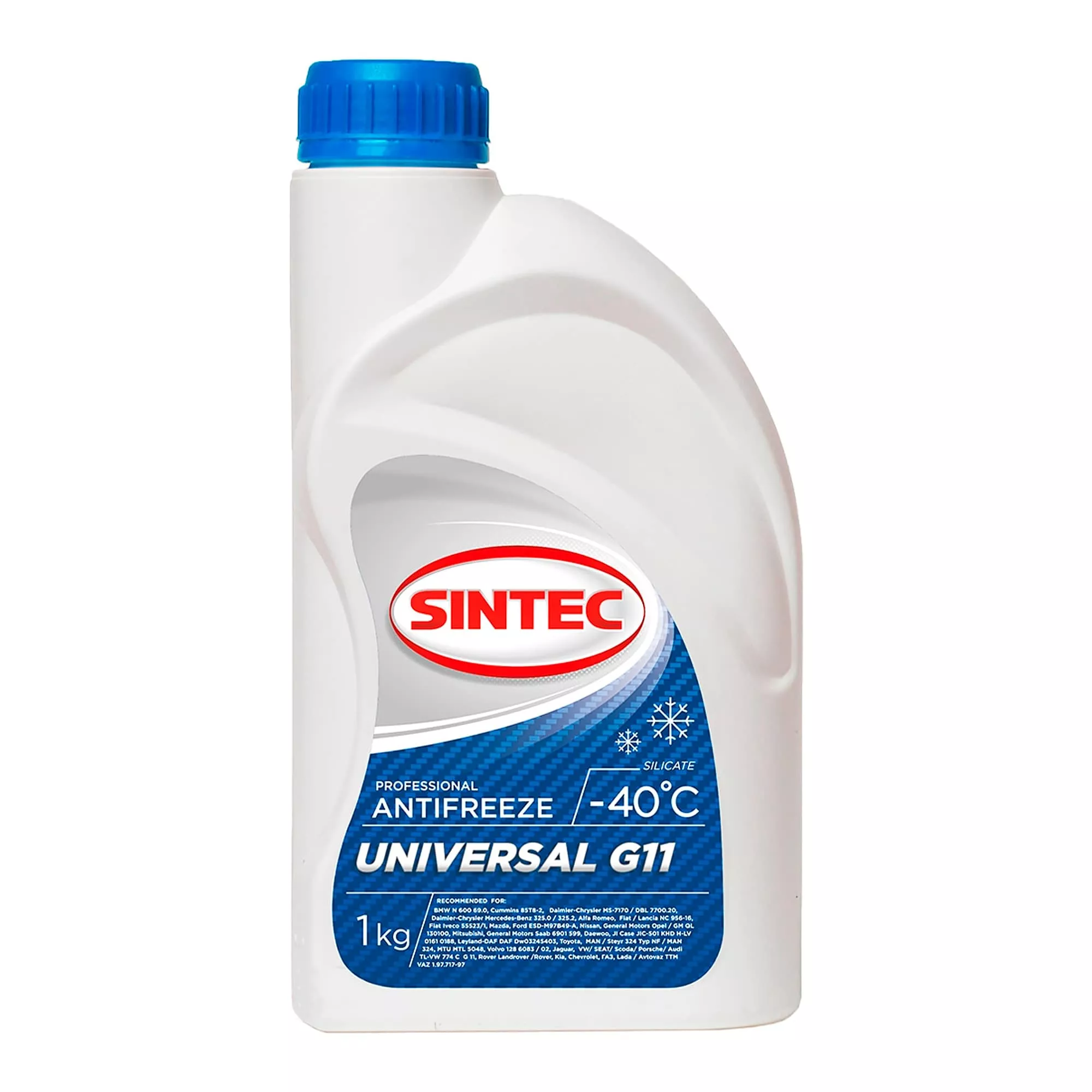 Антифриз Sintec Universal G11 -40°C синий 1л (800302) Антифриз Sintec Universal G11 -40°C синий 1л (800302)