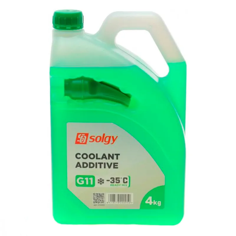 Антифриз SOLGY GREEN G11 зеленый 4л (503005)
