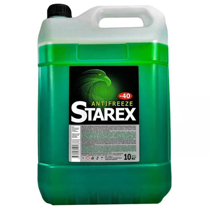 Антифриз Starex Green ПЕ G11 -40°C зелений 10л (564833) (28941)