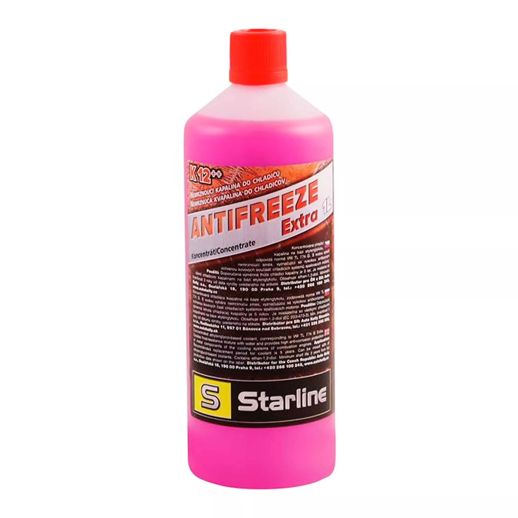 Антифриз Starline G12++ -37°C розовый 1л (NA K12PP-1)