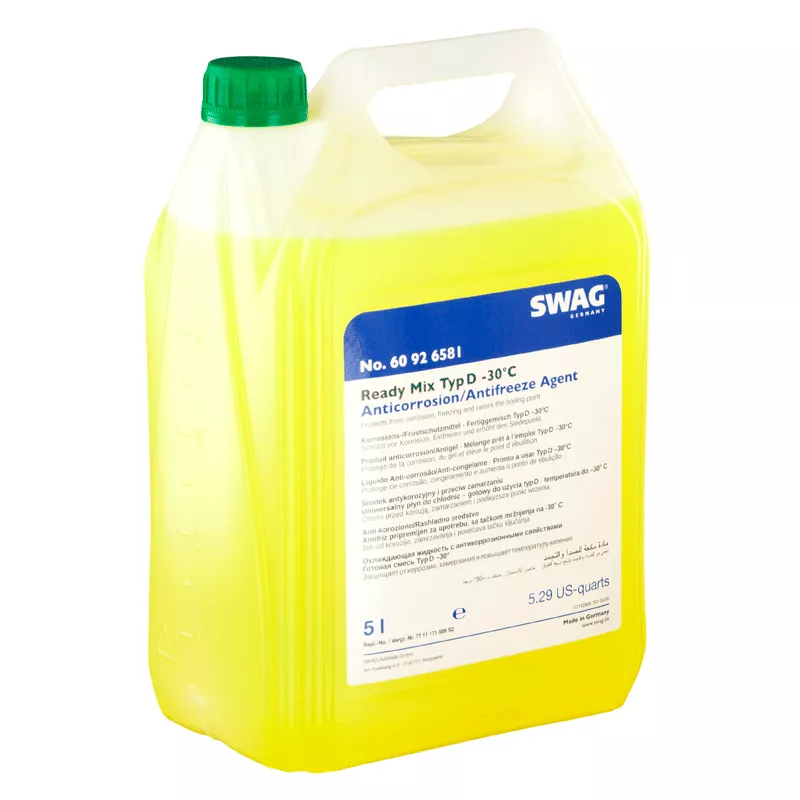 Антифриз Swag G11 -30°C желтый 5л (60926581)