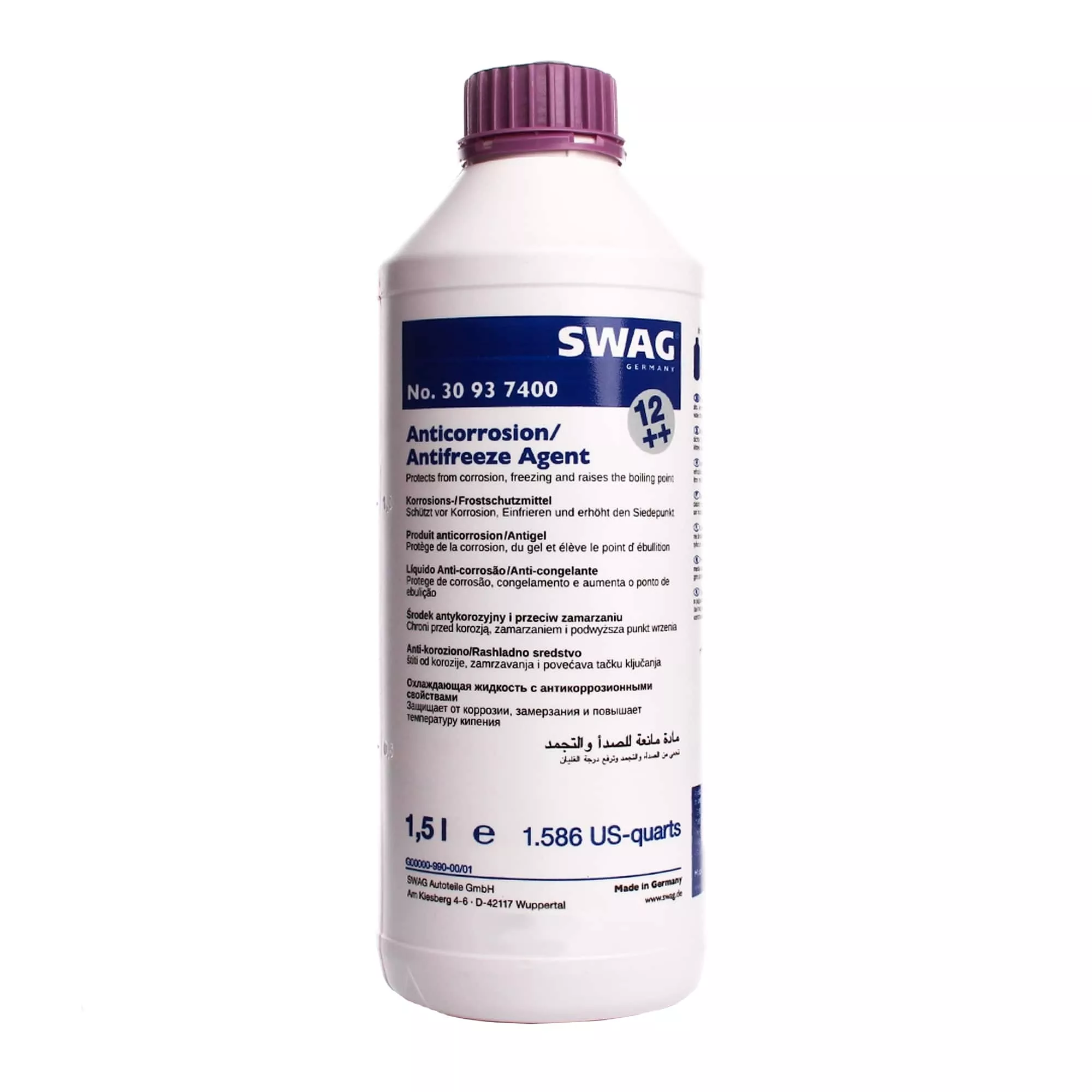 Антифриз Swag G12++ бузковий -80°C 1,5л (30937400)