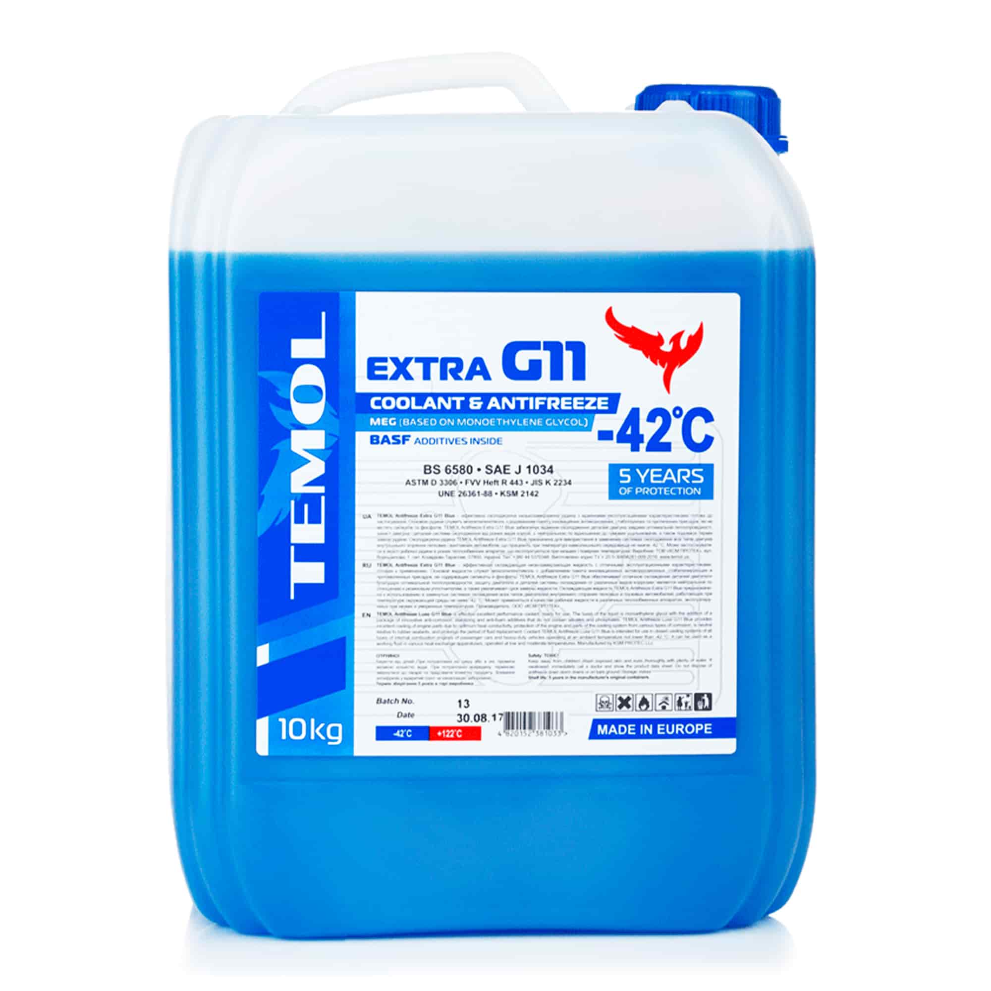 Антифриз Temol Extra G11 синий 10л (2f828fc7f643-3) Антифриз Temol Extra G11 синий 10л (2f828fc7f643-3)