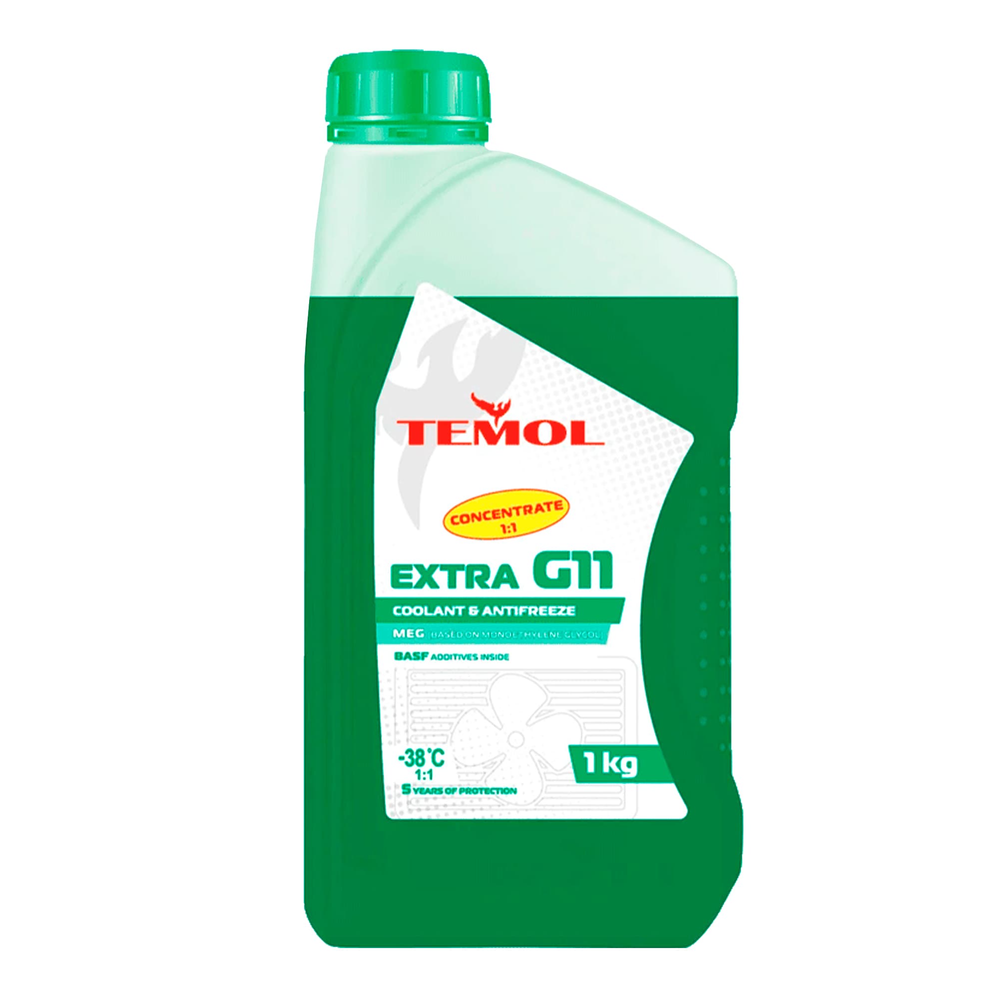 Антифриз TEMOL G11 Extra зеленый 1кг (547fe4cc5030-1)