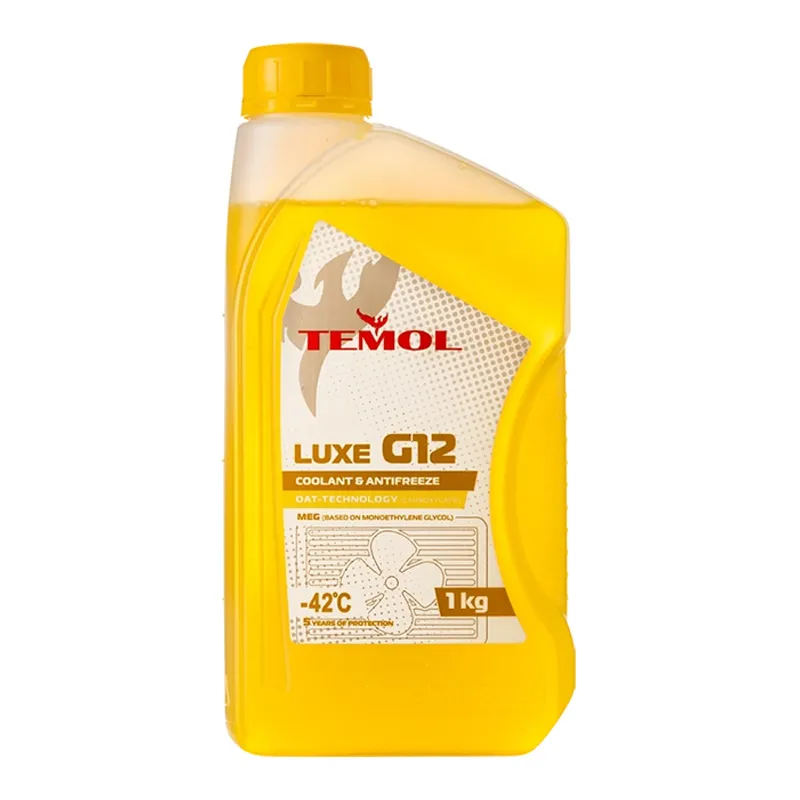 Антифриз Temol Luxe G12 -40°C желтый 1л Антифриз Temol Luxe G12 -40°C желтый 1л