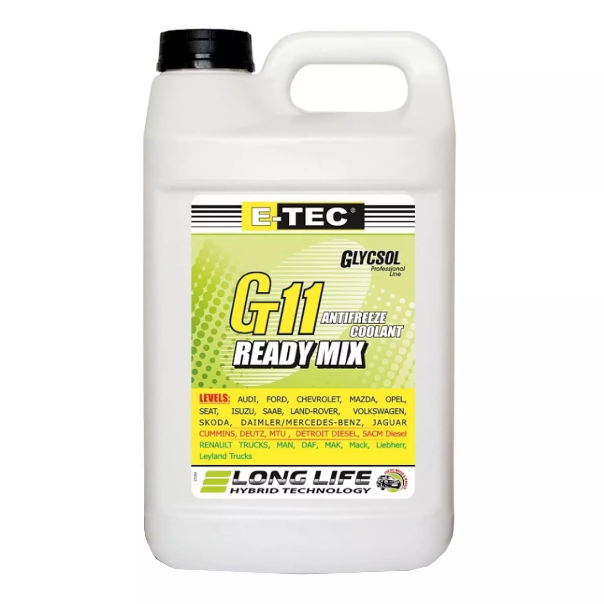 Антифриз E-Tec Glycsol G11 -40°C зеленый 4л Антифриз E-Tec Glycsol G11 -40°C зеленый 4л