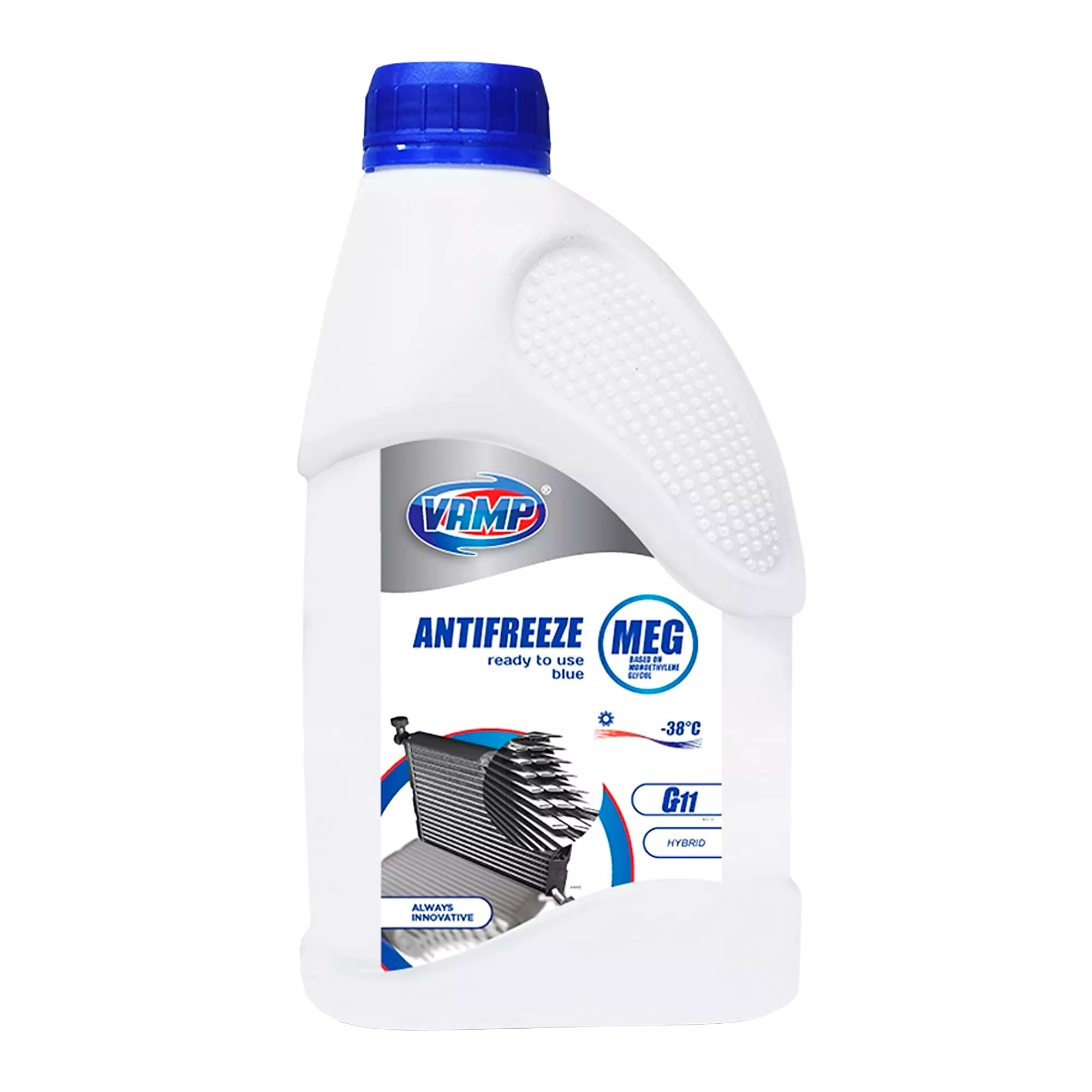 Антифриз ВАМП MEG G11 -38°C синий п/е 1л (5781) Антифриз ВАМП MEG G11 -38°C синий п/е 1л (5781)