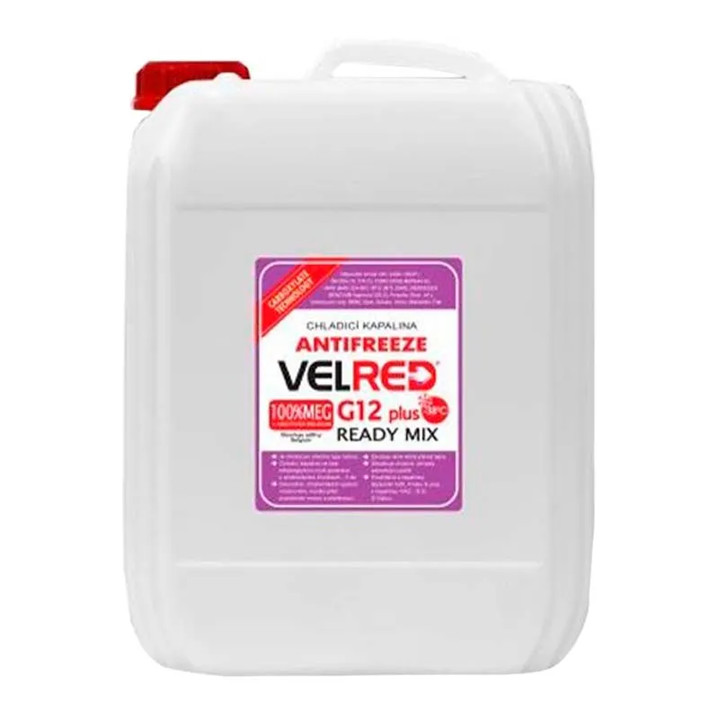 Антифриз Velvana Velred RM G12+ -38 °C красный 9,6л
