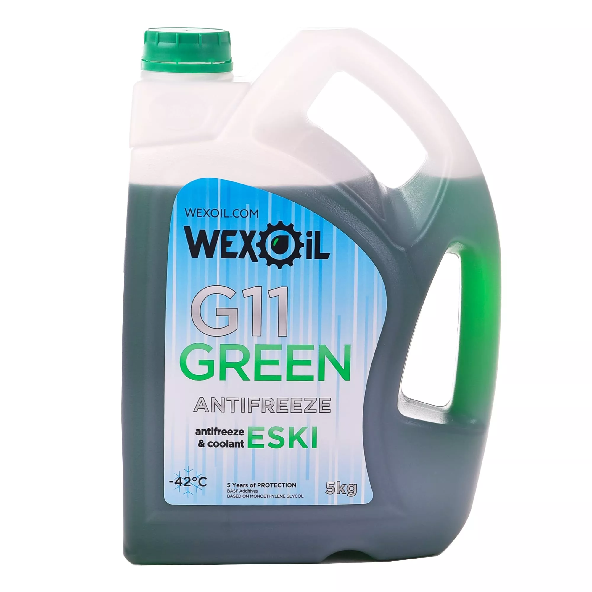 Антифриз Wexoil ESKI G11 -40°C зеленый 5л (601921)