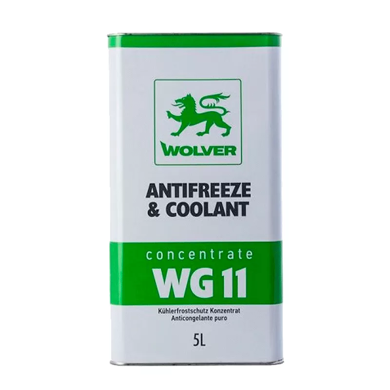 Антифриз Wolver Antifreeze Concentrate G11 -80°C зелёный 5л (30785) (4260360944284)