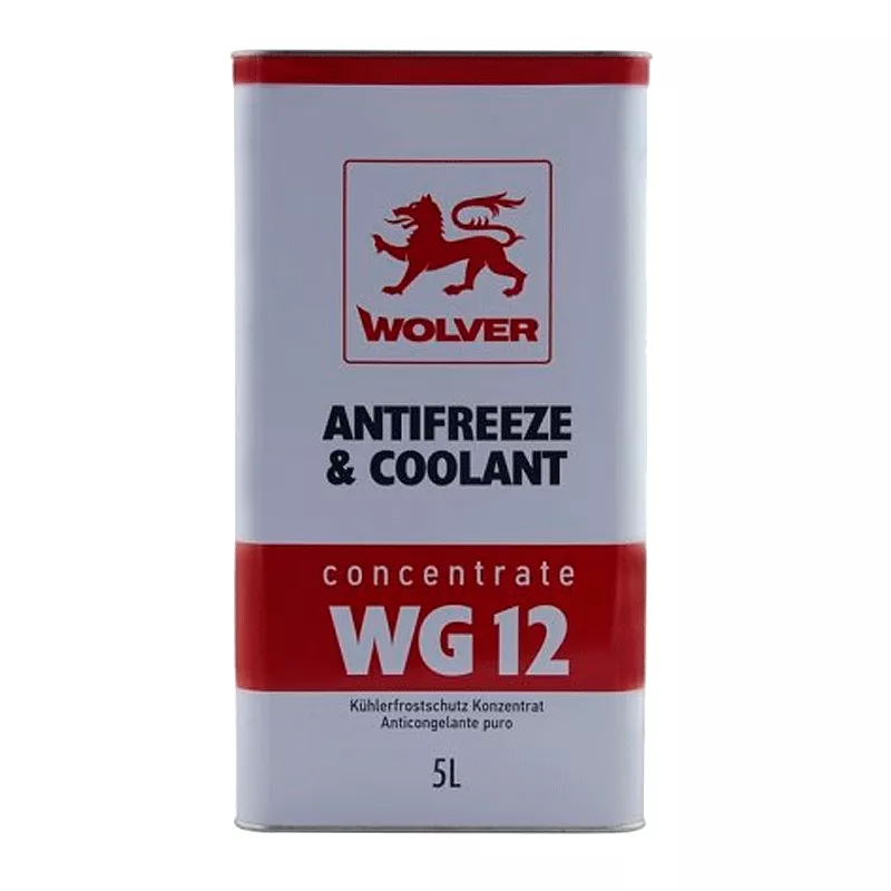 Антифриз Wolver Antifreeze & Coolant Concentrate G12 -80°C червоний 5л (30719) (4260360944185)