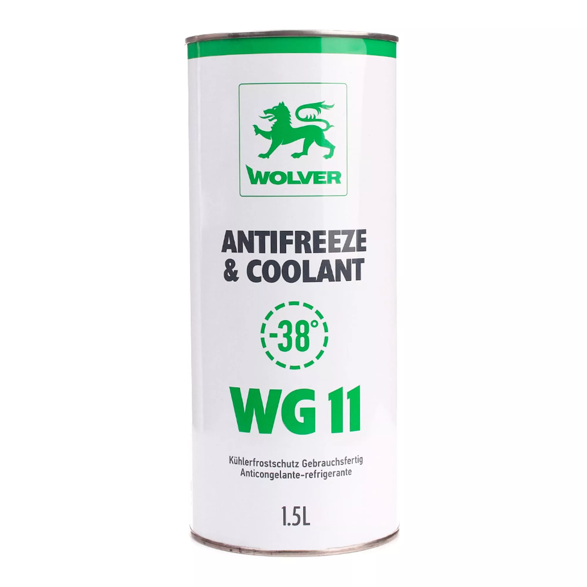 Антифриз Wolver Antifreeze & Coolant G11 -40°C зелёный 1,5л (30989) (4260360944222)