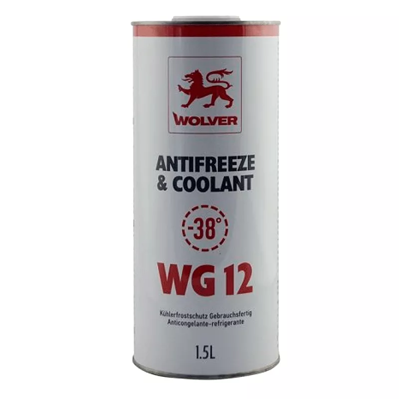 Антифриз Wolver Antifreeze & Coolant Ready for use G12 -40°C красный 1,5л (30988) (4260360944147)