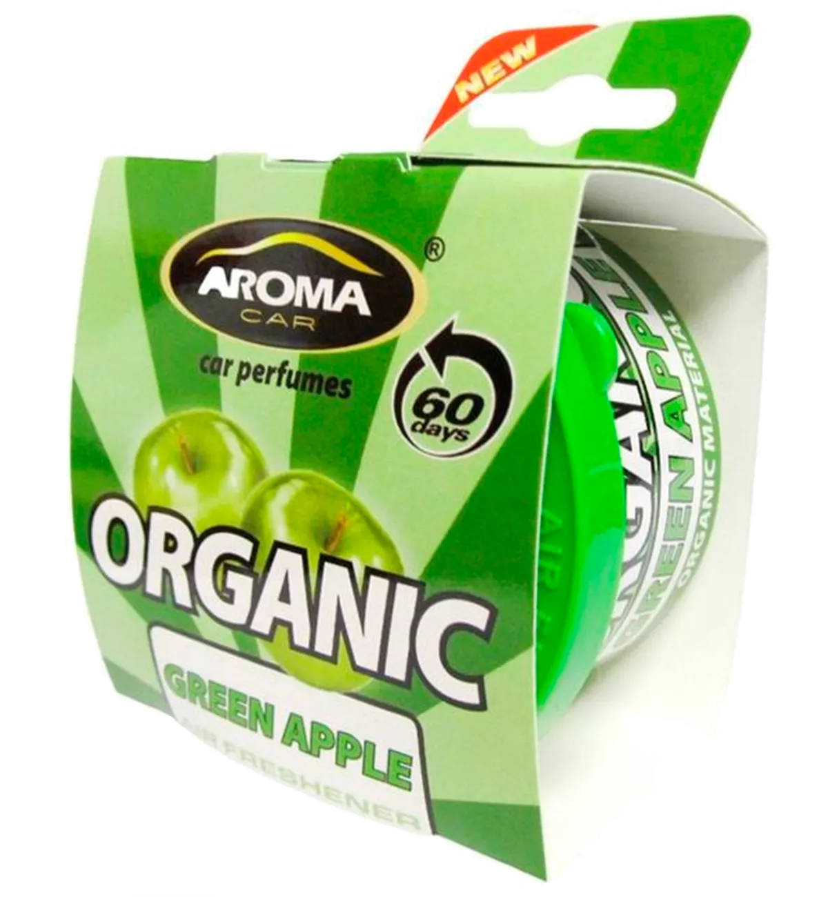 Ароматизатор Aroma Car Organic Green Apple (921014)