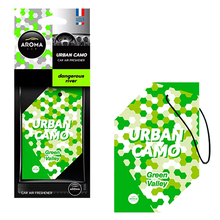 Ароматизатор AROMA CAR Urban Camo зеленая долина (831655) Ароматизатор AROMA CAR Urban Camo зеленая долина (831655)