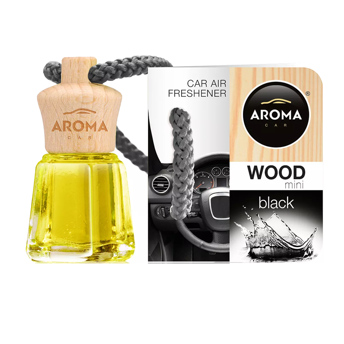 Ароматизатор Aroma Car Wood Mini Mix Black (921557)