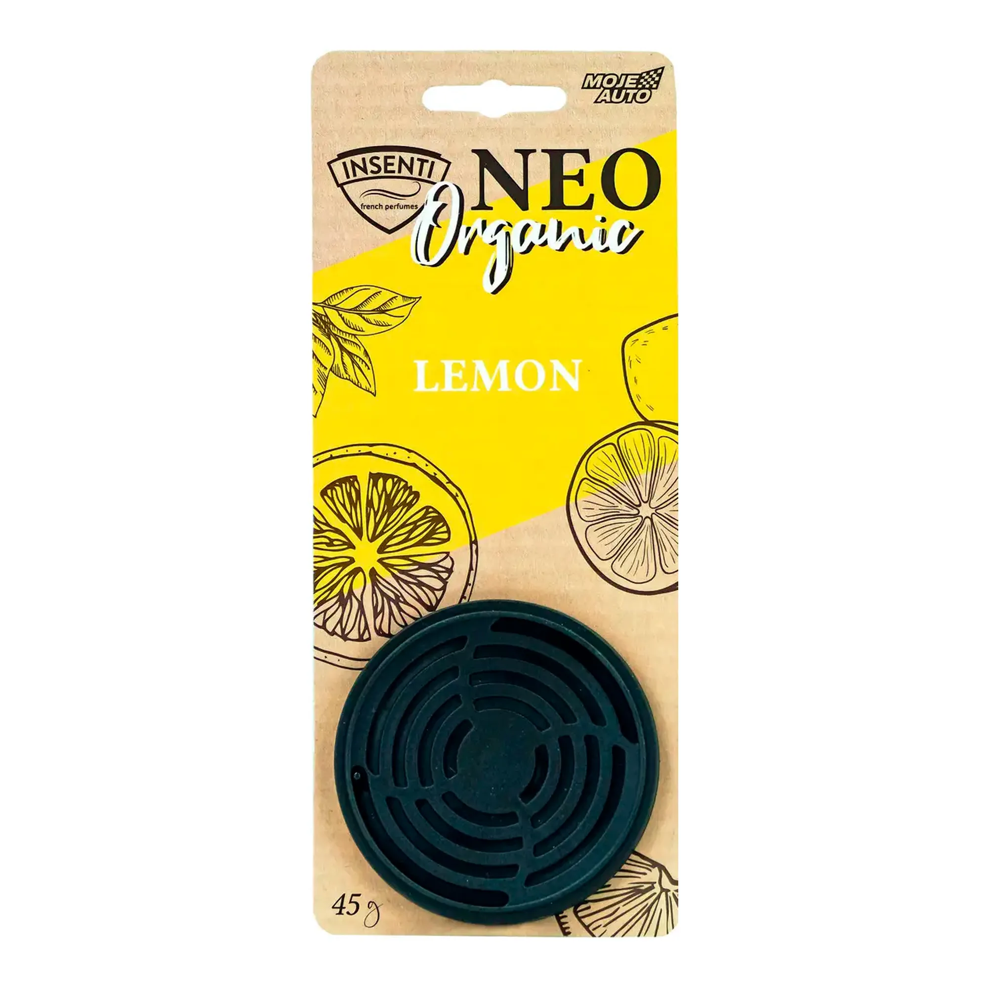 Ароматизатор Moje Auto Insenti Neo Organik Lemon 45г (15-521) (31321)