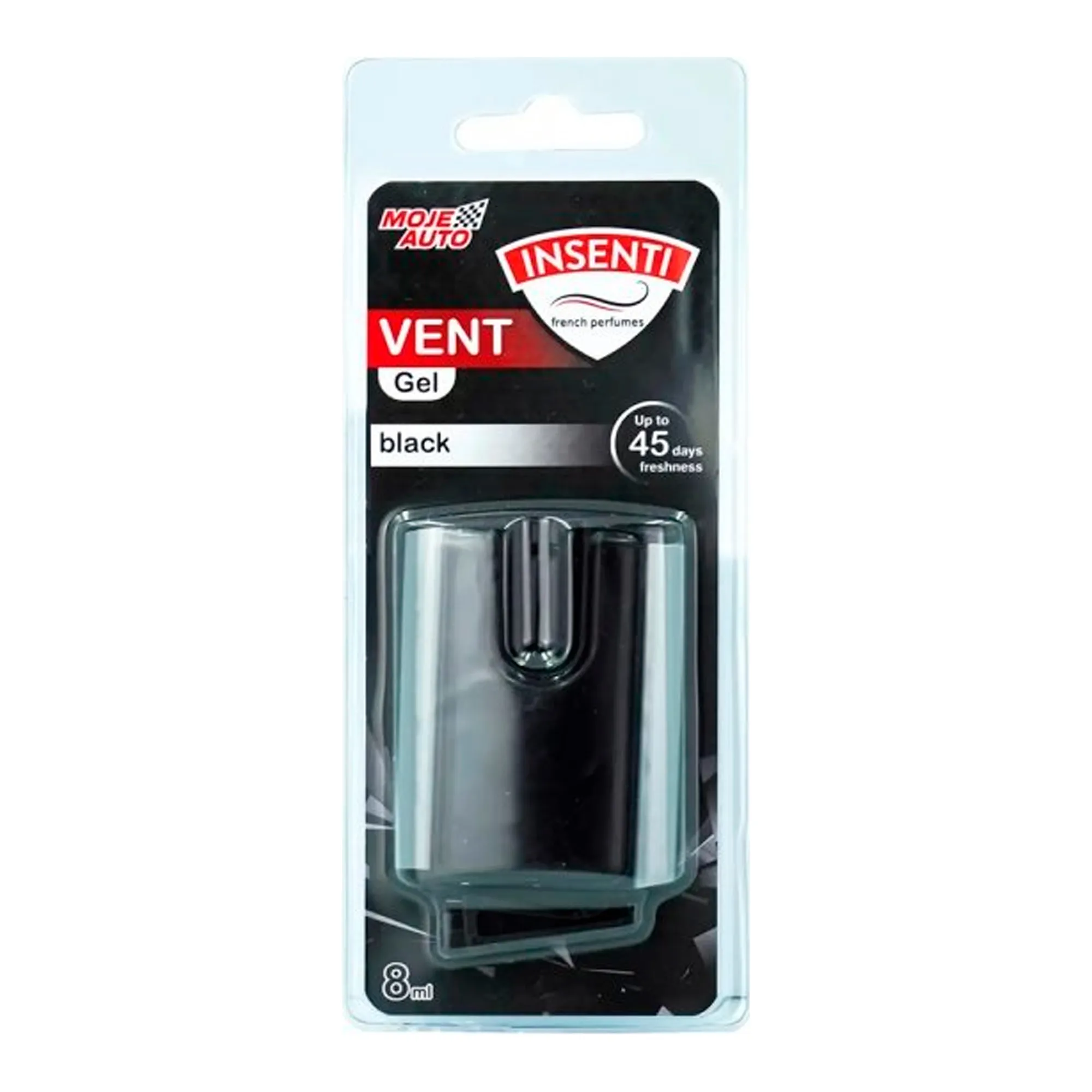 Ароматизатор Moje Auto Insenti Vent Gel Black 8мл (15-550) (31332)