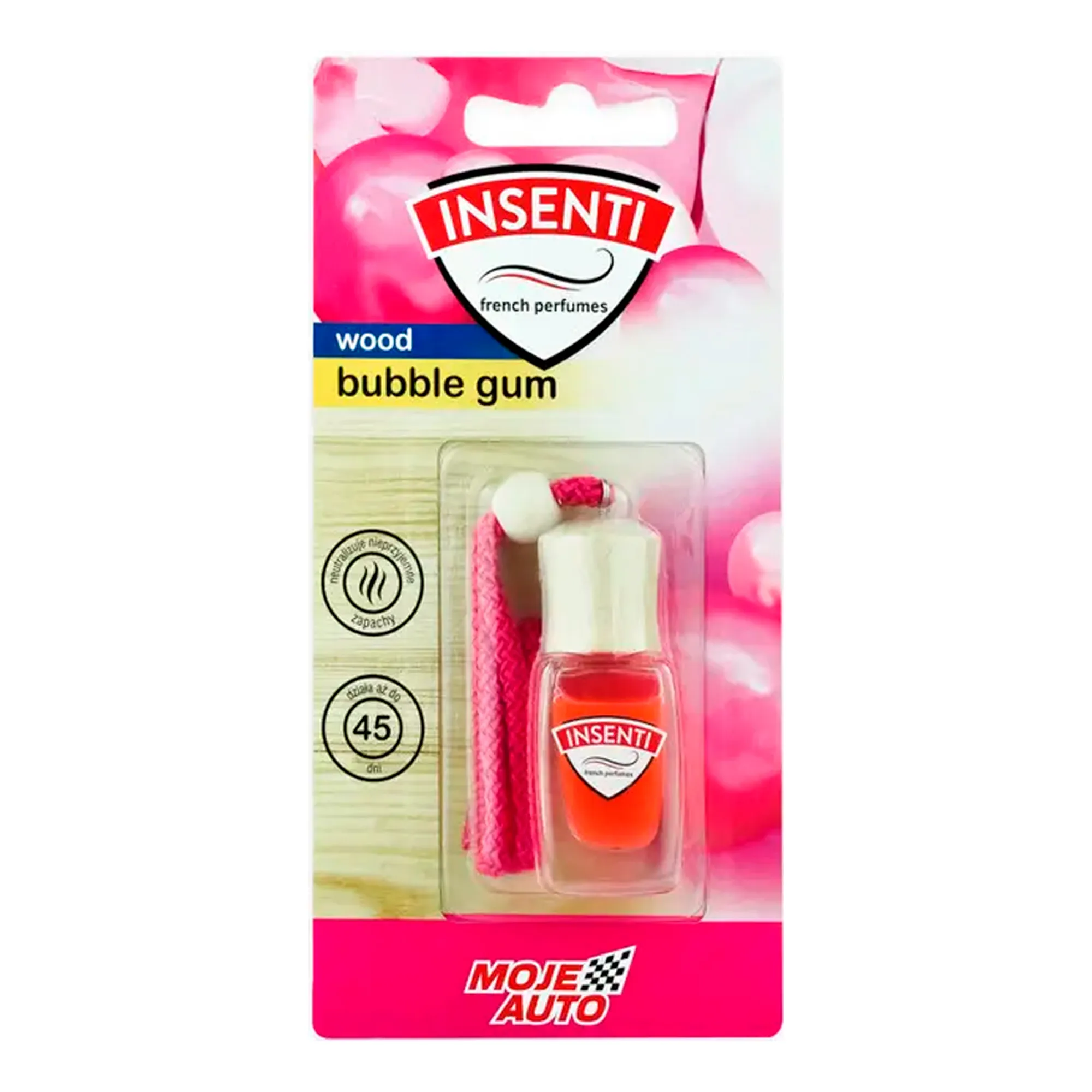 Ароматизатор Moje Auto Insenti Wood Bubble Gum 8мл (15-157) (31100)