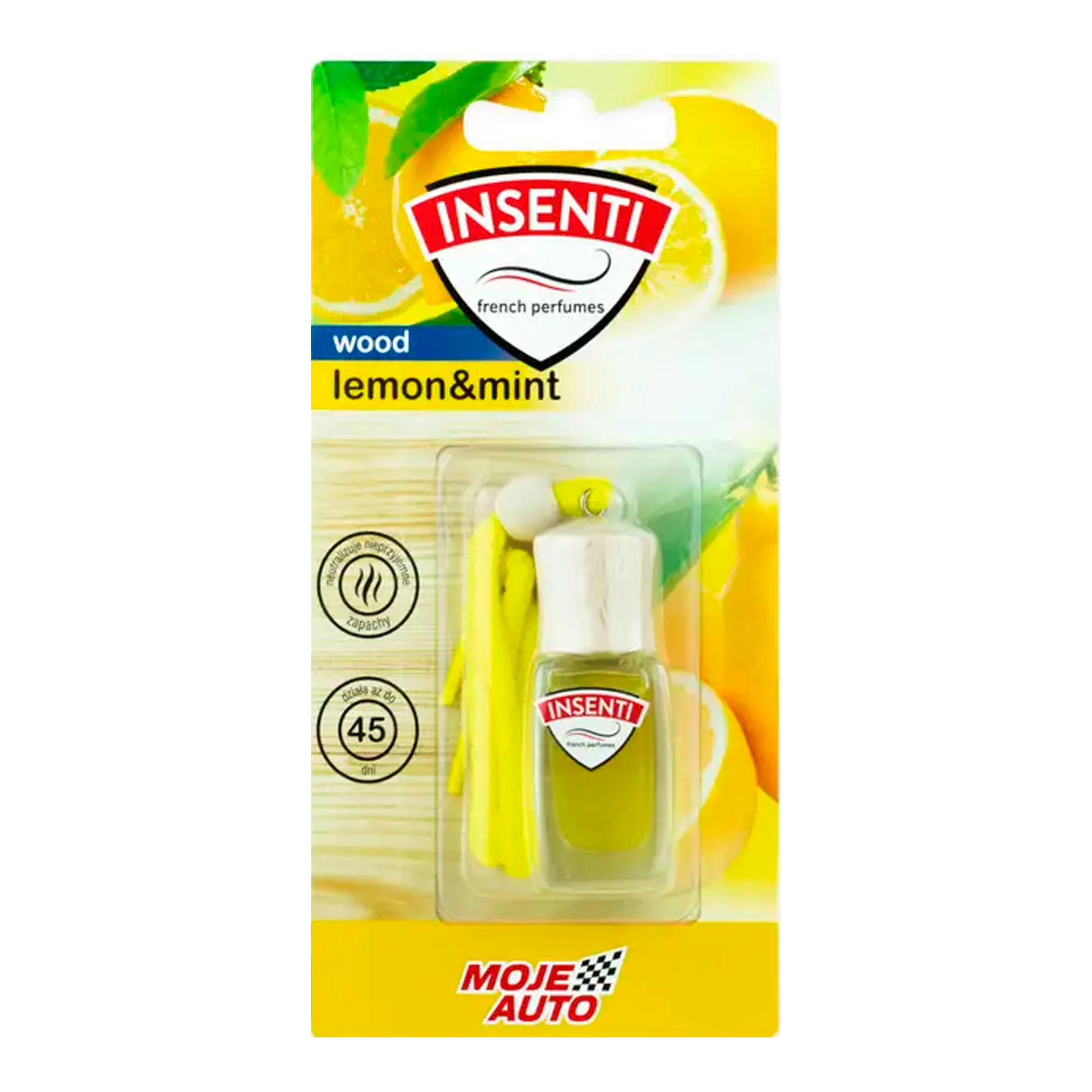 Ароматизатор Moje Auto Insenti Wood Lemon Mint 8мл (15-156) (31099) Ароматизатор Moje Auto Insenti Wood Lemon Mint 8мл (15-156) (31099)