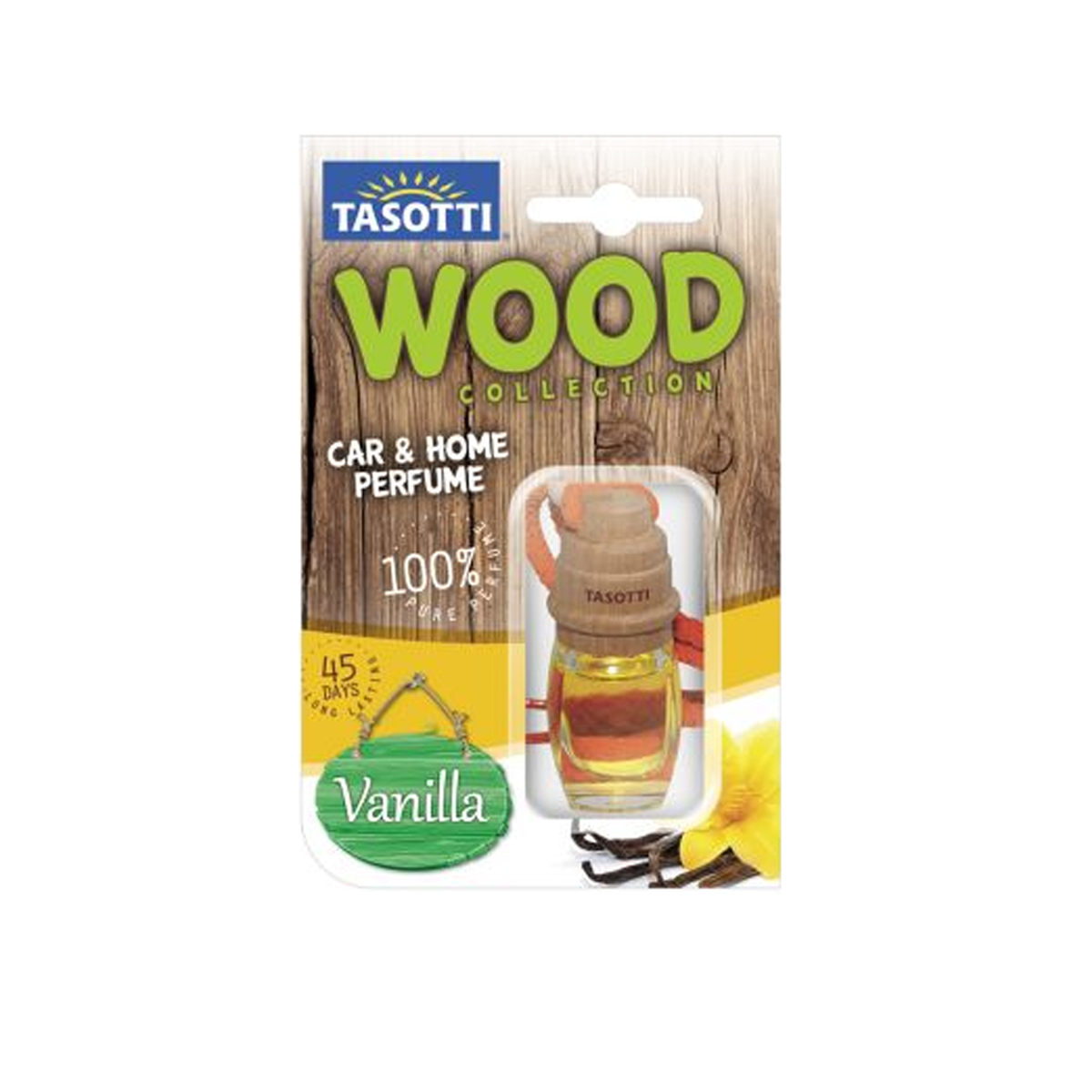 Ароматизатор "пробковый" TASOTTI "Wood" Vanilla 7 мл  (110367)