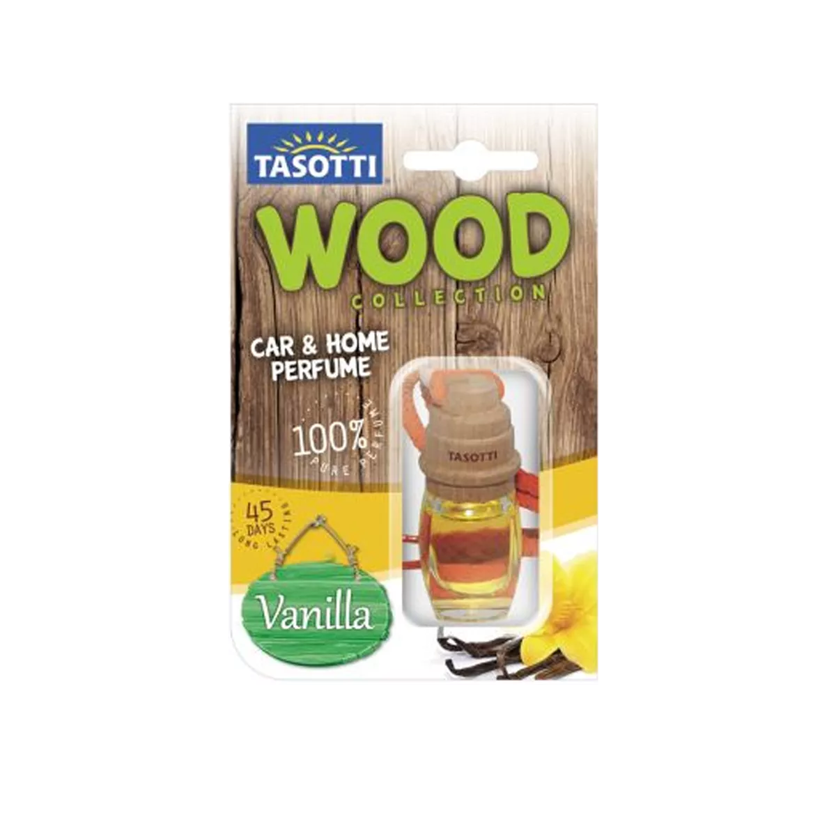 Ароматизатор "пробковий" TASOTTI "Wood" Vanilla 7 мл (110367)