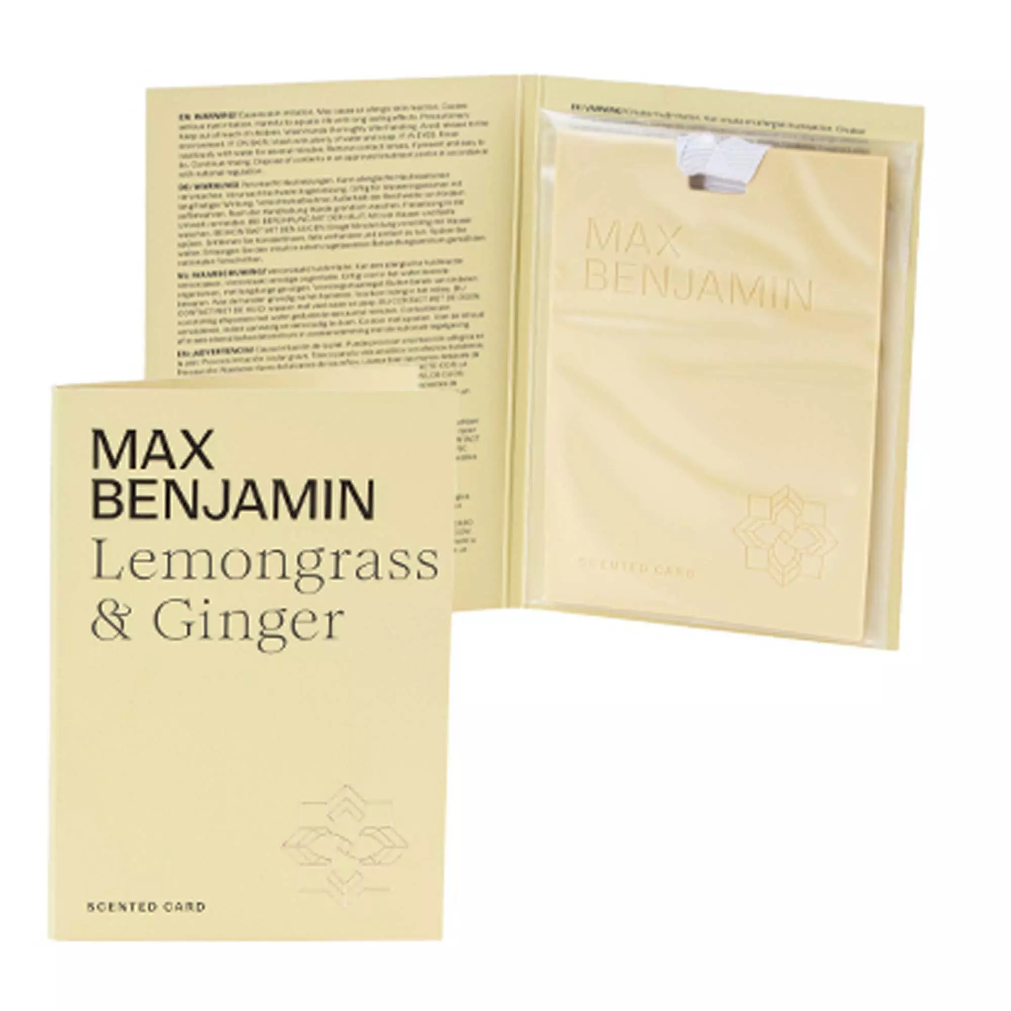 Ароматизатор воздуха Max Benjamin лемонграс имбирь (карточка) (717684)