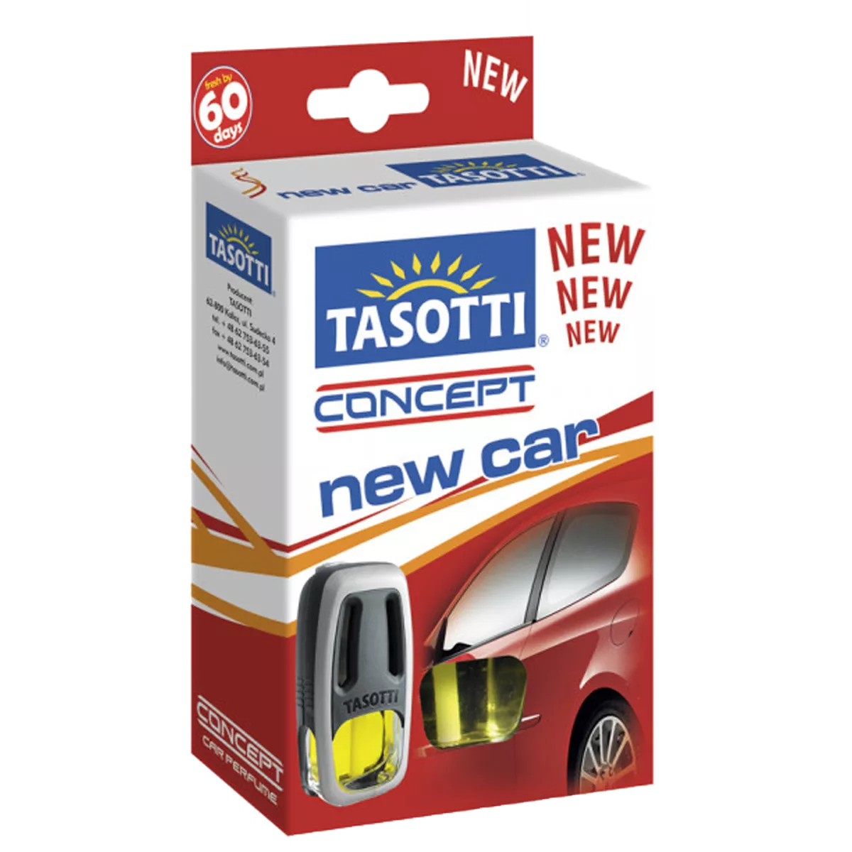 Ароматизатор жидкий TASOTTI "Concept" New Car 8 мл (110121)