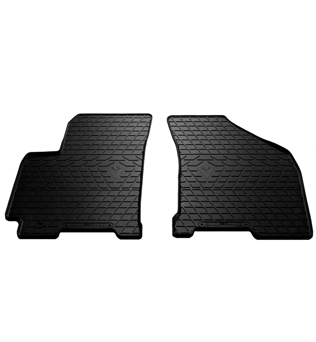 Автоковрики Stingray Daewoo Lanos 97- (design 2016) 2шт черные (1005052)