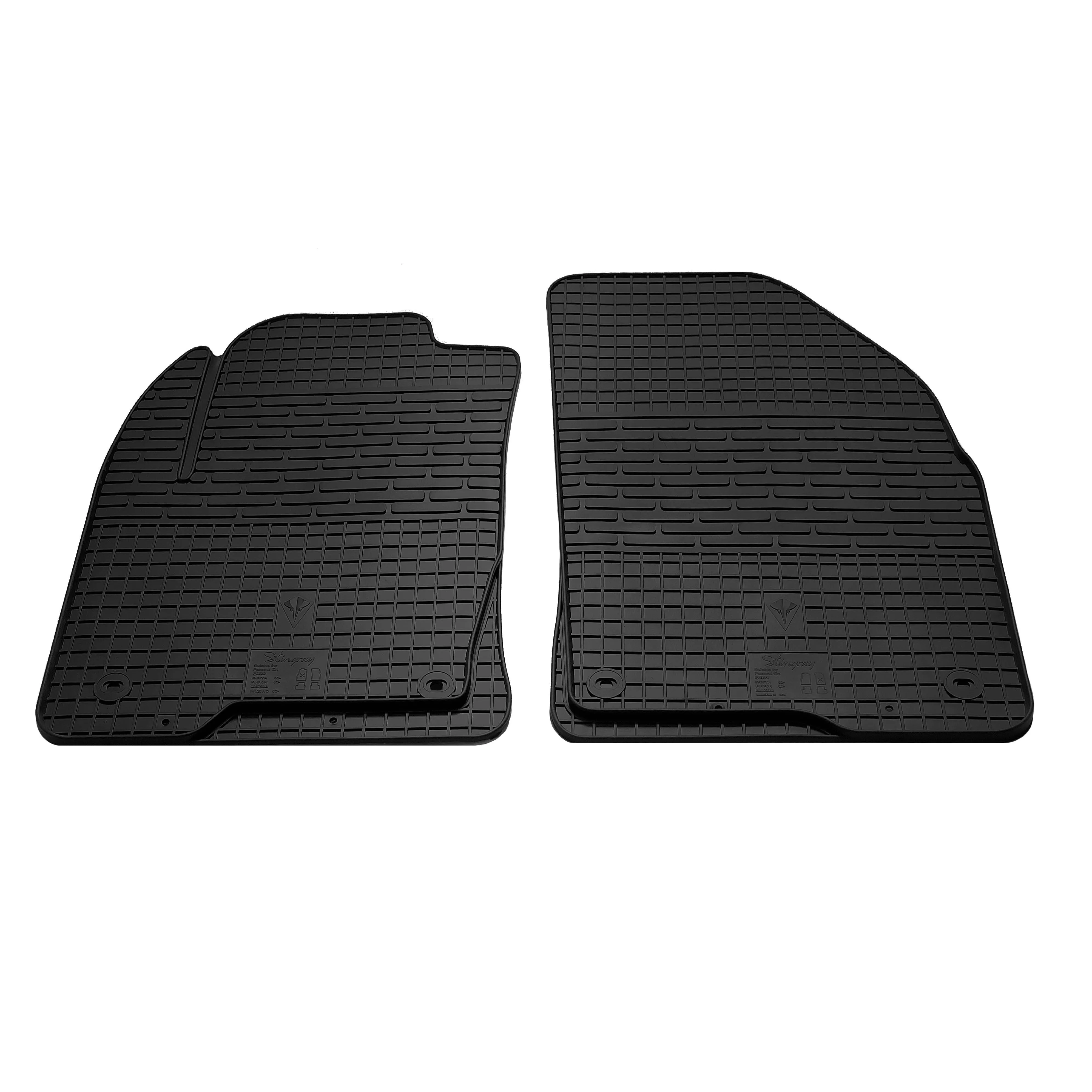 Автоковрики Stingray FORD Fiesta02-/FORD Fusion02-/ MAZDA 2 02 2шт черные (1007082)