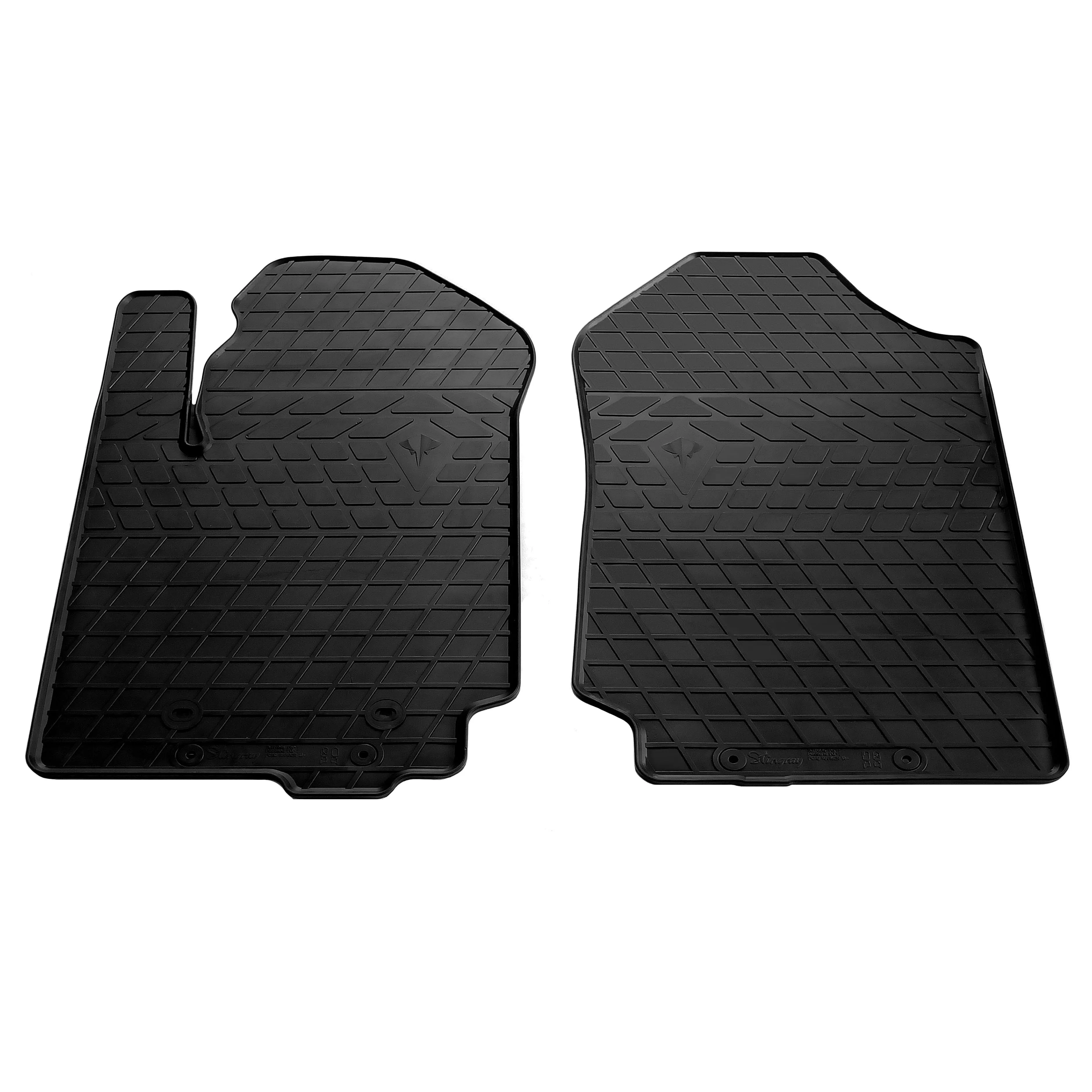 Автоковрики Stingray FORD Ranger 11- (design 2016) 2шт черные (1007192)
