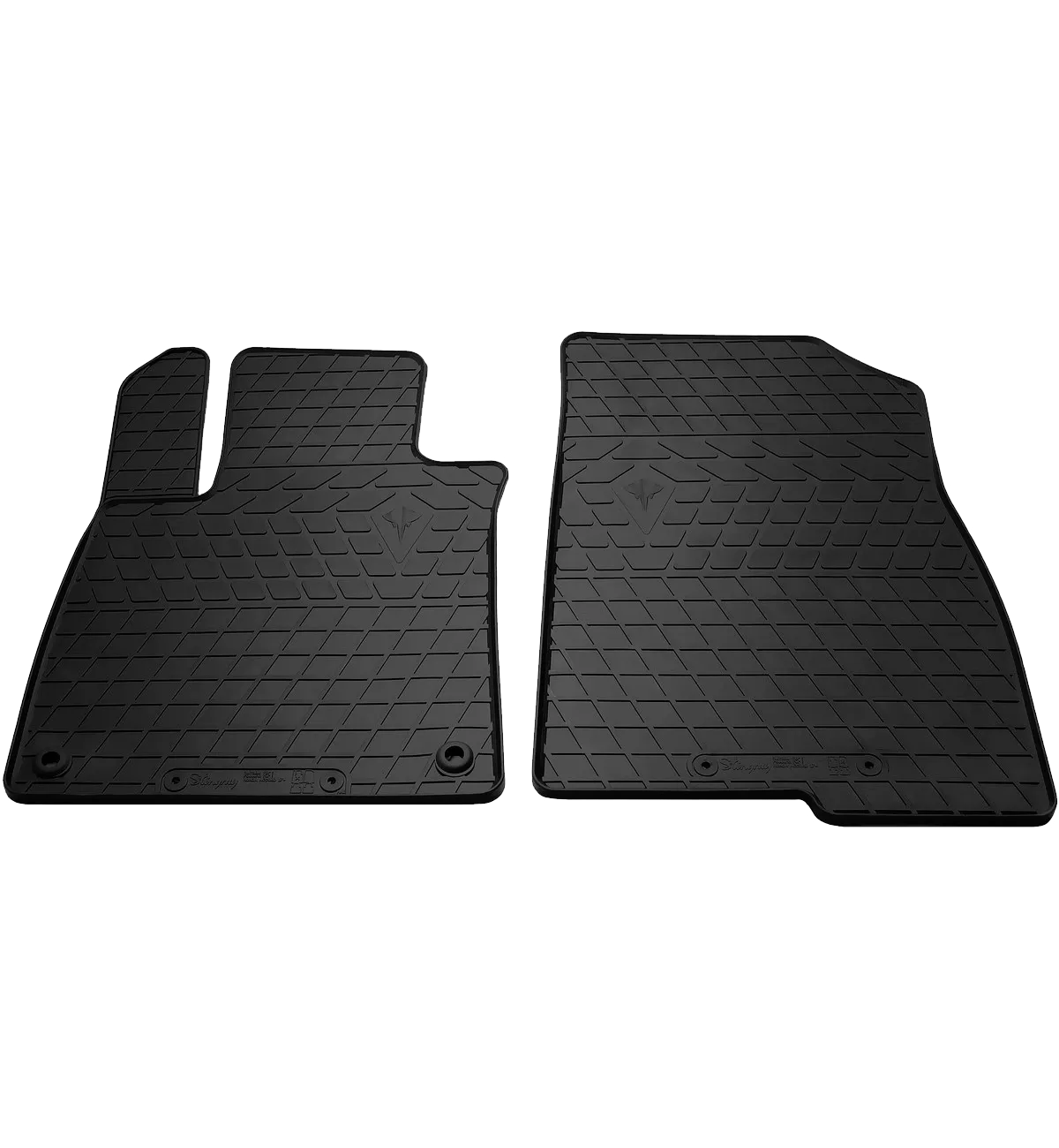 Автоковрики Stingray HONDA Accord 17- (design 2016) 2шт черные (1008152)