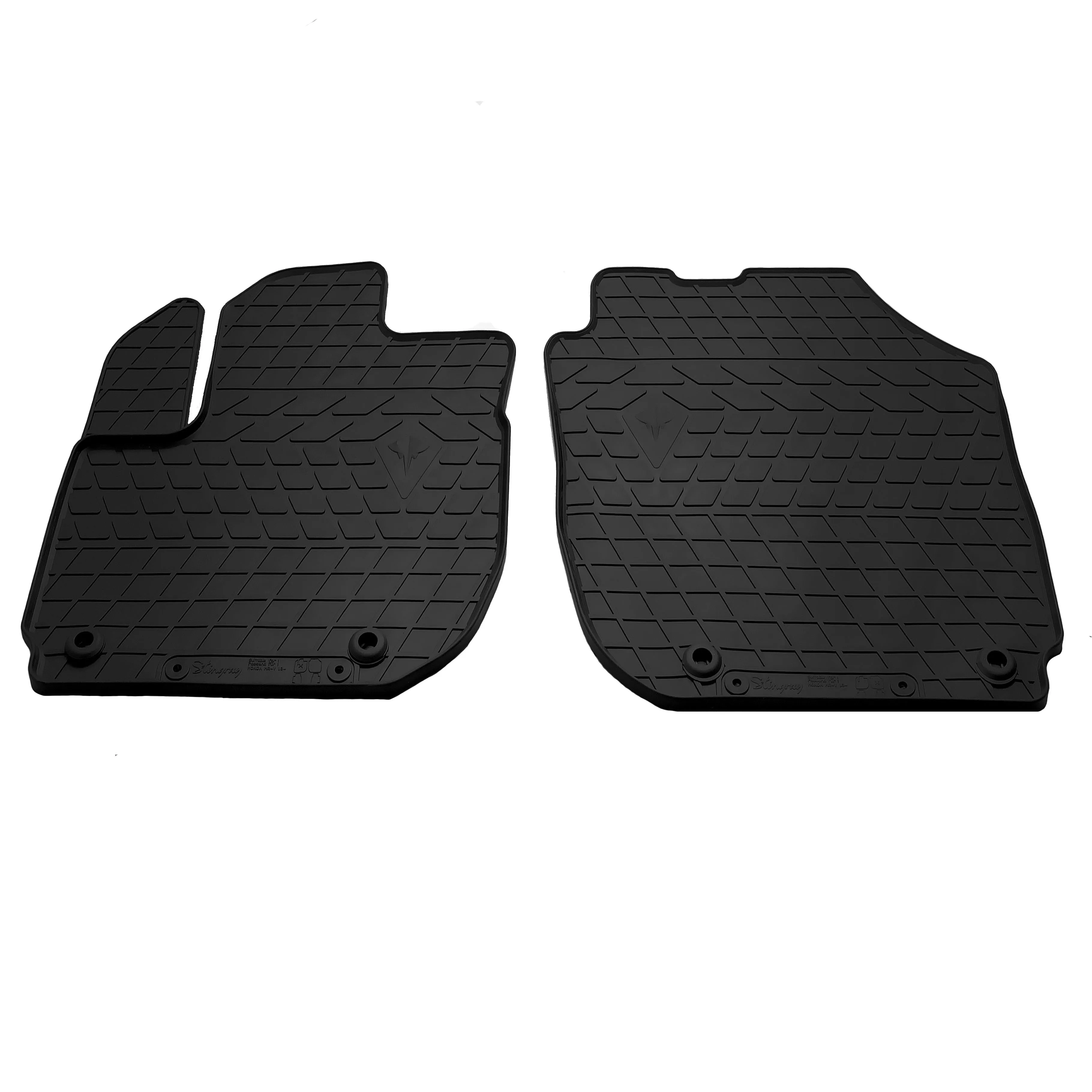 Автоковрики Stingray HONDA HR-V 13- (design 2016) 2шт черные (1008142)