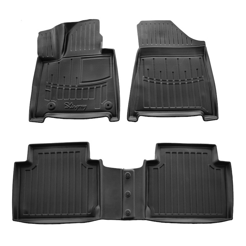 Автоковрики Stingray HYUNDAI Santa Fe V / MX5 2024-... design 2020 3D комплект с 4шт (5009454)