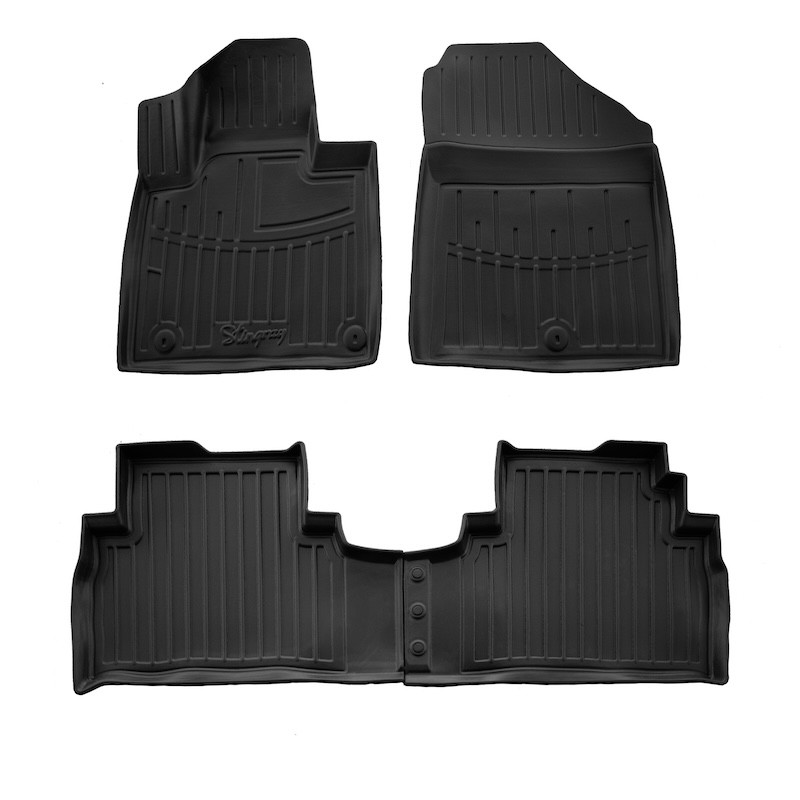 Автоковрики Stingray KIA Sorento III UM 2014-2020 design 2020 3D комплект с 4шт (5010134)