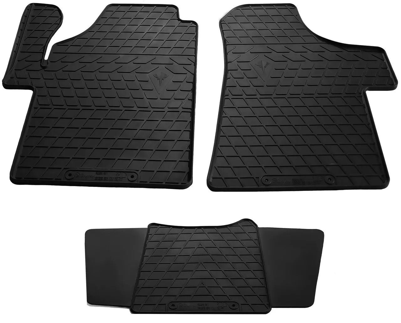 Автоковрики Stingray MERCEDES BENZ W639 Vito II 03-/Viano I 03- (design 2016) 3шт черные (1012293)