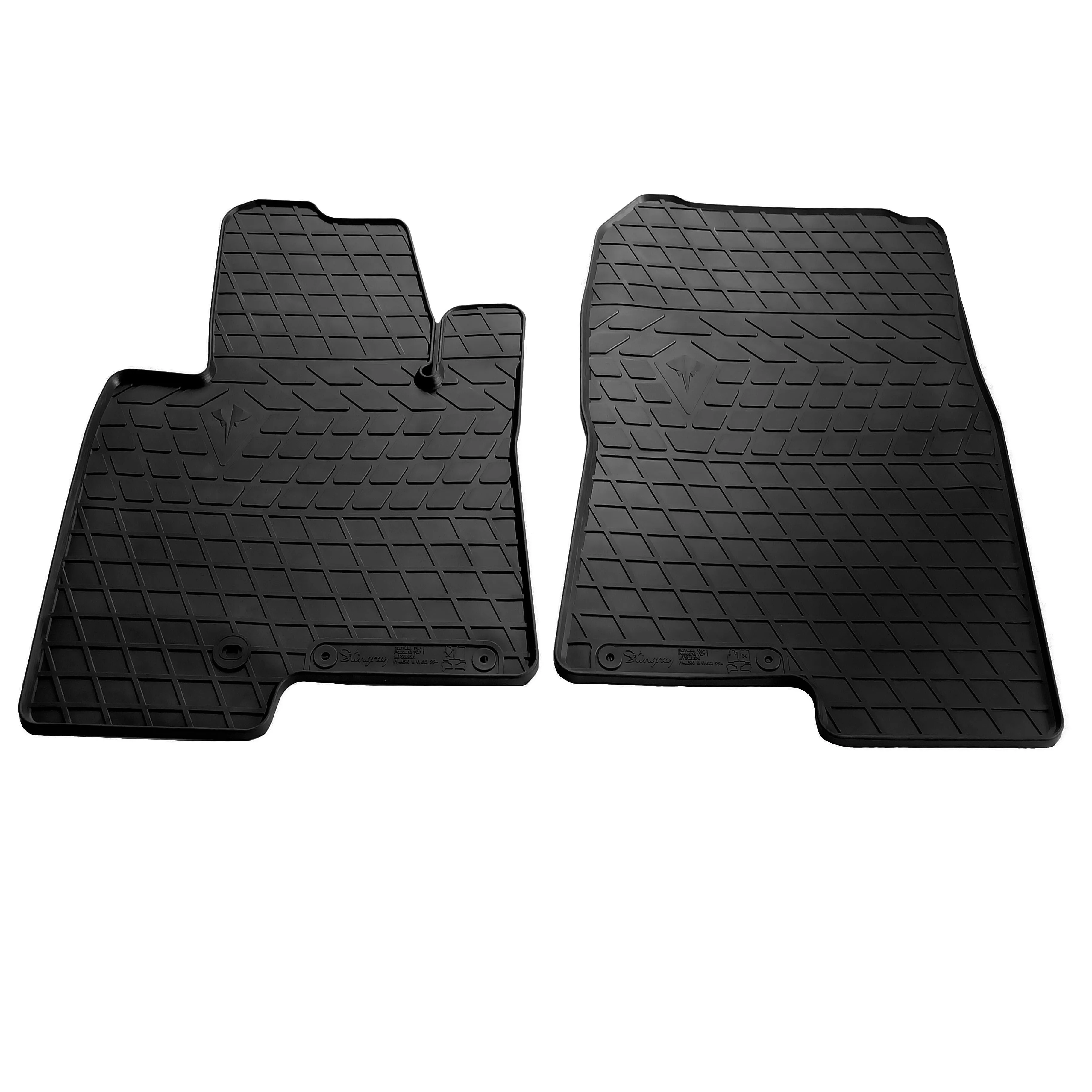 Автоковрики Stingray MITSUBISHI Pajero Wagon III (V60) 99- (design 2016) 2шт черные (1013182)
