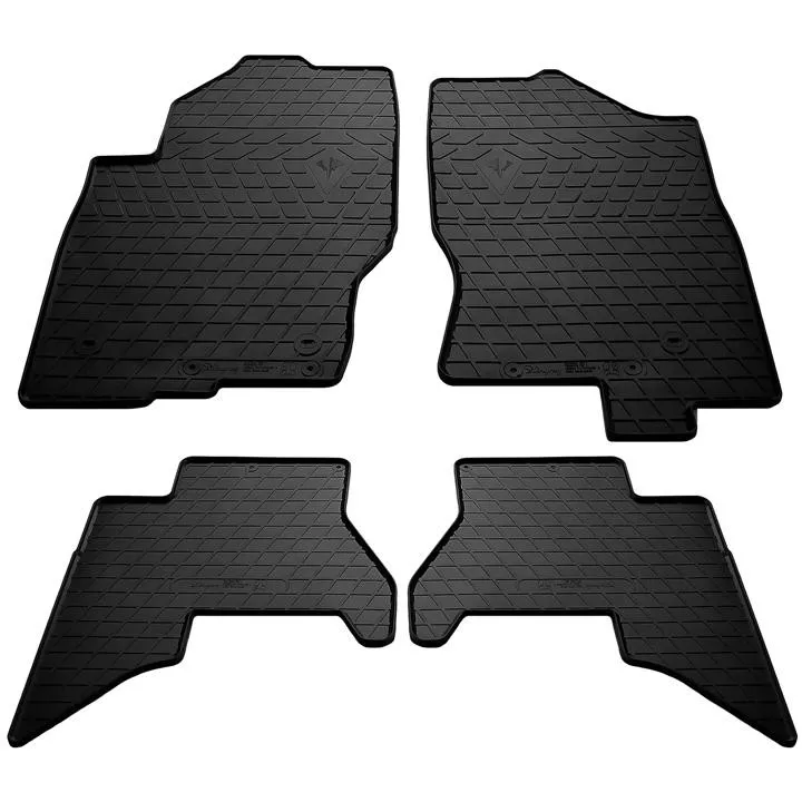 Автоковрики Stingray NISSAN Pathfinder III (R51) (2010-2015) (design 2016) 4шт черные (1014244)