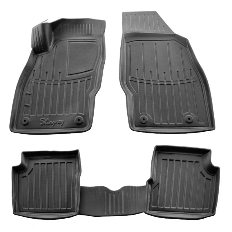 Автоковрики Stingray OPEL Corsa E 2014-2019 design 2020 3D комплект с 4шт (5015214)