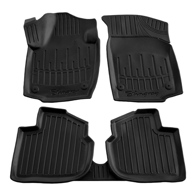 Автоковрики Stingray SKODA Rapid 2012-2019 / SEAT Toledo IV 2012-2019 design 2020 3D комплект с 5шт (5020035)