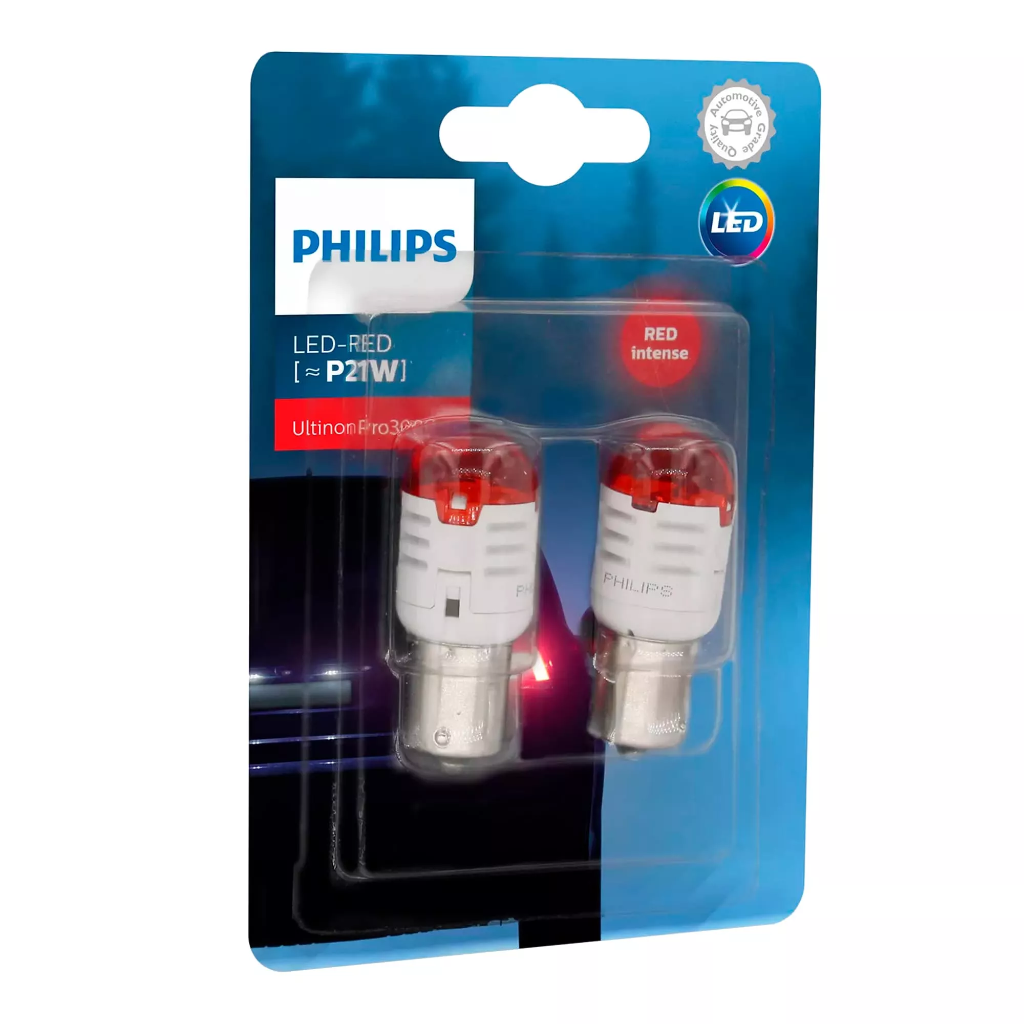 Лампа Philips Ultinon Pro3000 P21W 12V 1,75W 11498U30RB2