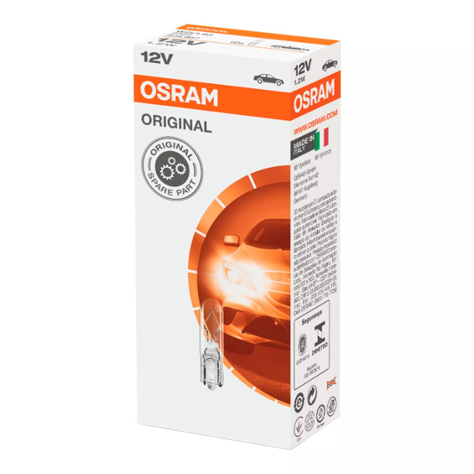 Лампа Osram Original W2,3W 12V 2,3W 2723