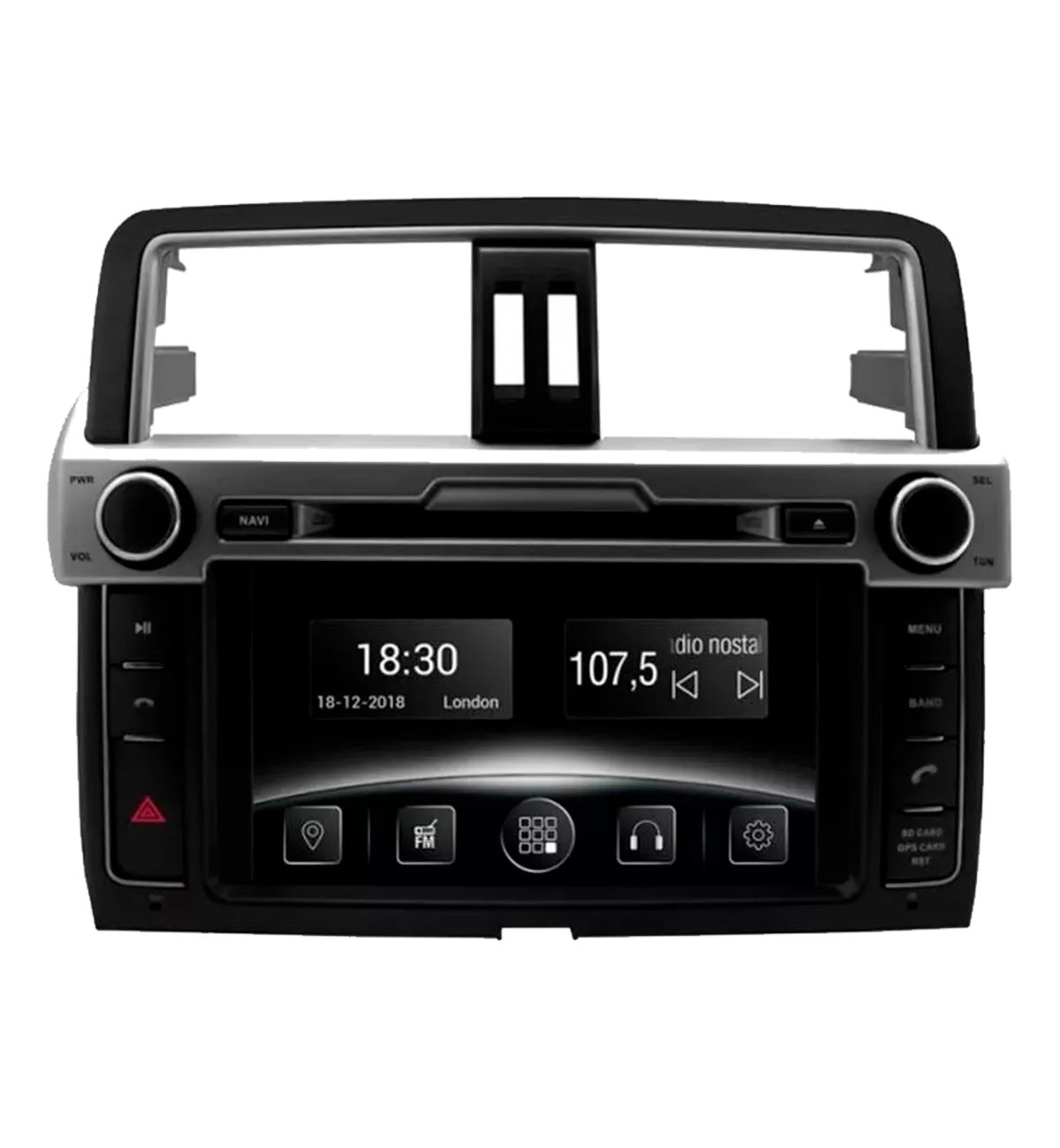 Gazer CM5008-J150H Автомобільна мультимедійна система для Toyota Prado, LC150 High level 2014-2016 Gazer CM5008-J150H Автомобільна мультимедійна система для Toyota Prado, LC150 High level 2014-2016