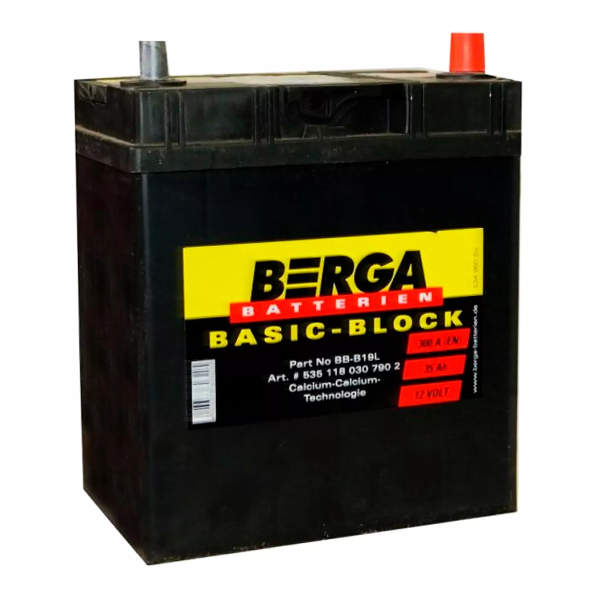 Автомобильный аккумулятор BERGA Basicblock 35Аh (-/+) 300A (535118030) Автомобильный аккумулятор BERGA Basicblock 35Аh (-/+) 300A (535118030)