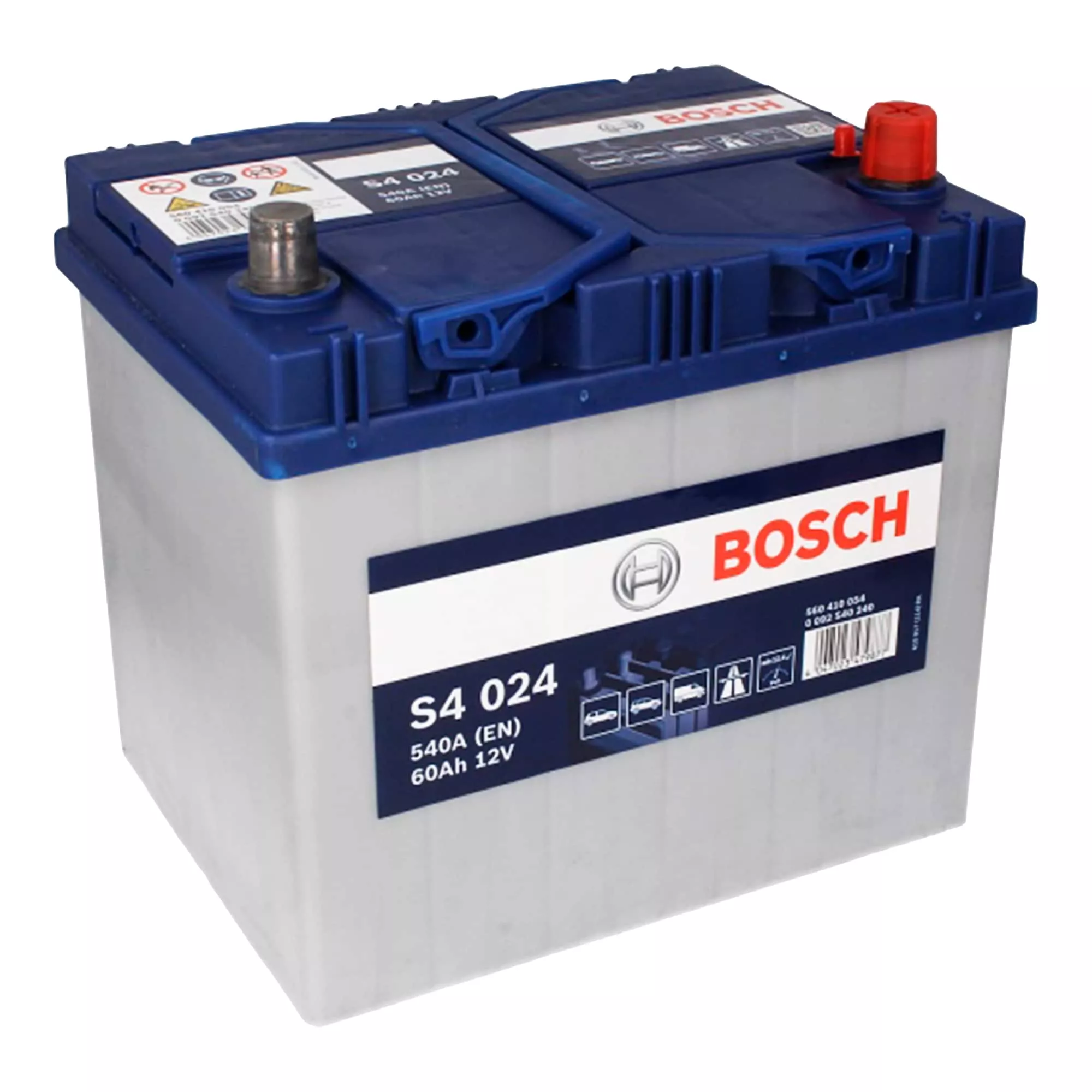 Автомобильный аккумулятор BOSCH S4 6CT-60 АзЕ Asia (0092S40240)