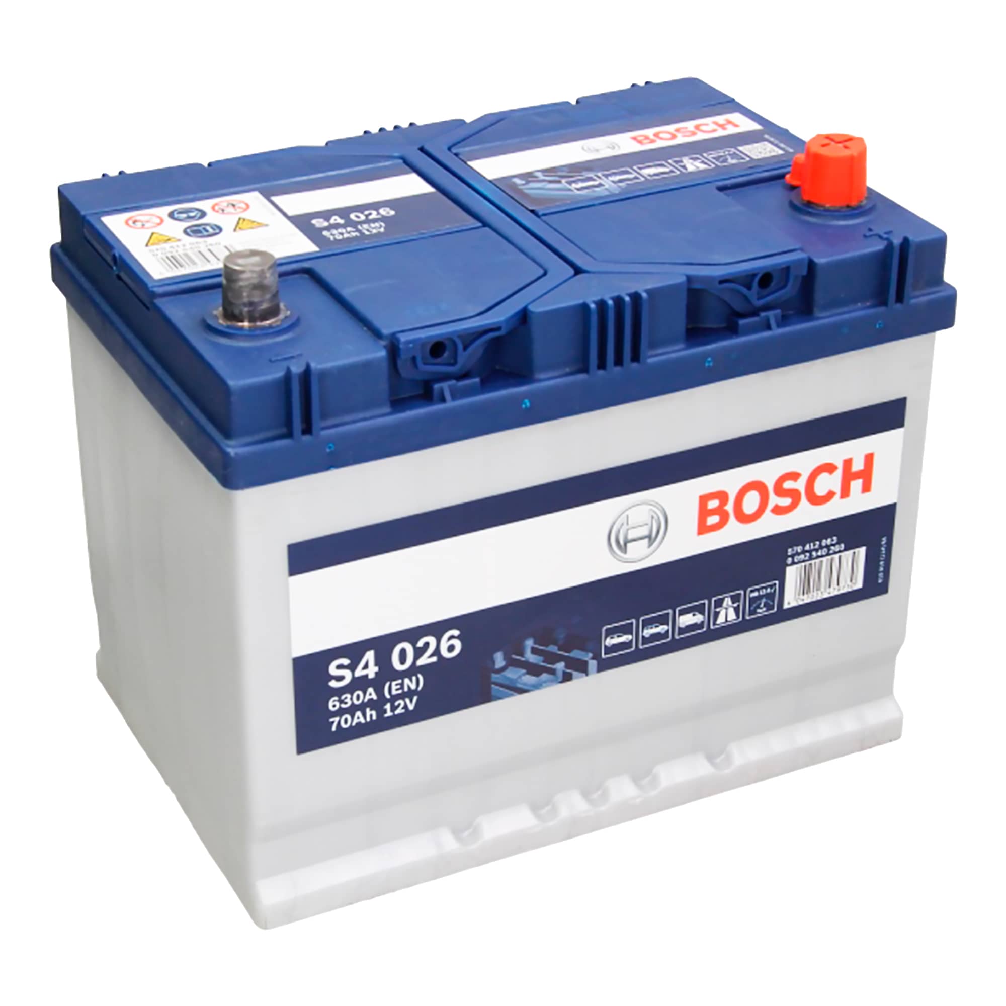 Аккумулятор Bosch S4 6CT-70Ah (-/+) (0092S40260)
